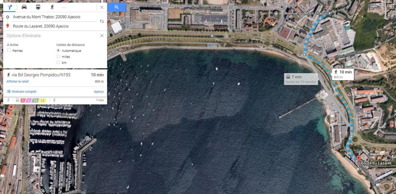 Bel Orizonte, Grand Appart 70M2 Vue Mer Ajaccio  Eksteriør billede